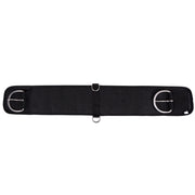 32 In Hilason Horse Mesh Neoprene Cinch Girth Stainless Steel Black
