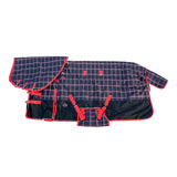 81" Hilason 1200D Waterproof Horse Hood Neck Turnout Blanket Belly Wrap Plaid - Uhorse