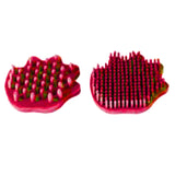 Hilason Horse Cleaner and groomer brush Set Of 2 Red