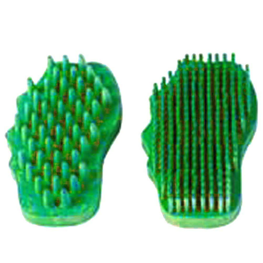 Green rubber curry comb - Uhorse