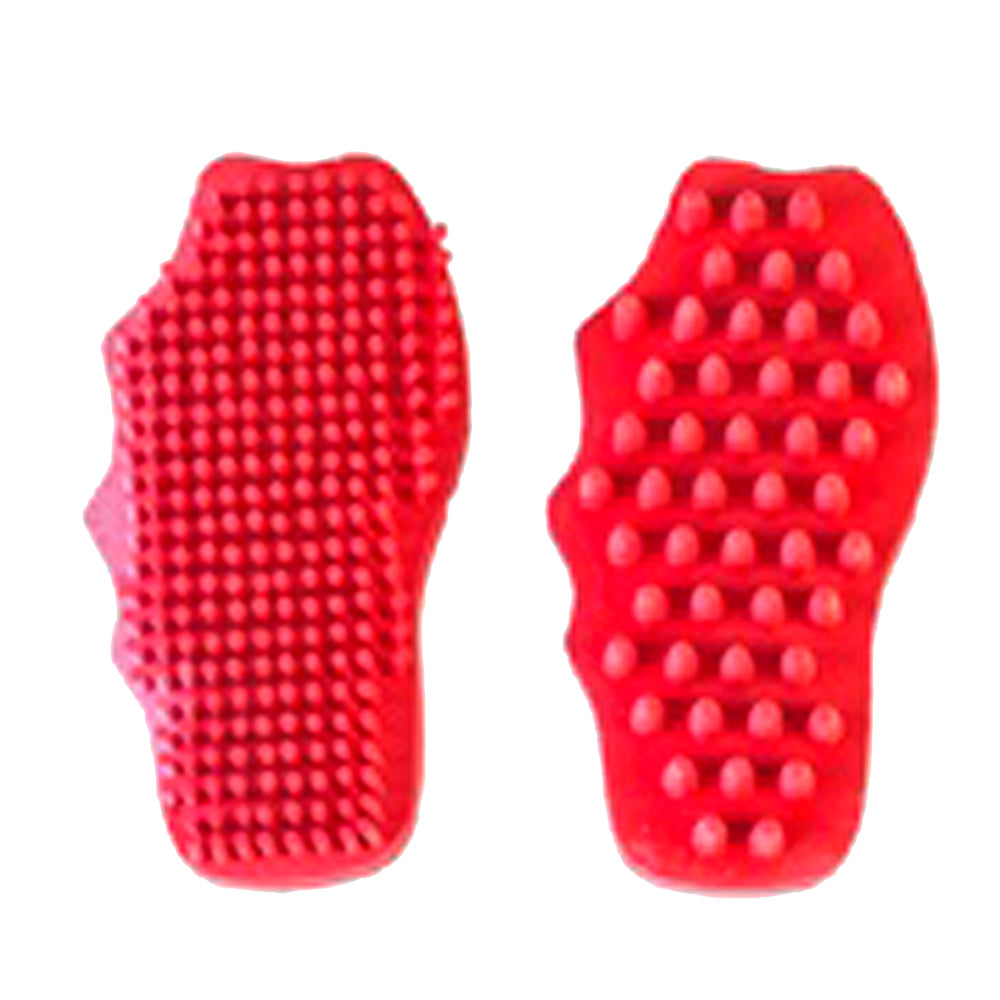 Set Of 2 Hilason Horse Cleaner and groomer brush Red