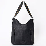 American Darling Hobo Hand Tooled Hair-On Genuine Leather women bag