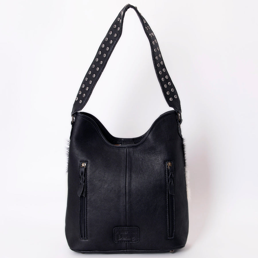 American Darling Handcrafted Cowhide Leather Hobo Bag with Tooled Floral Details - Western Luxe Fashion, Genuine Leather, Comfortable & Durable