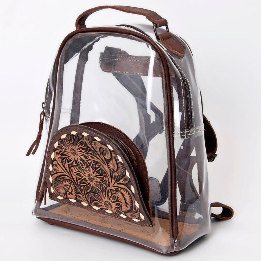 American Darling Clear Bag Hand Tooled Genuine Leather Western Women Handbag Purse | for Cute - Uhorse