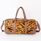 American Darling Handcrafted Western Leather Duffle Bag with Hair-On Cowhide – Spacious, Durable, and Stylish Travel Bag