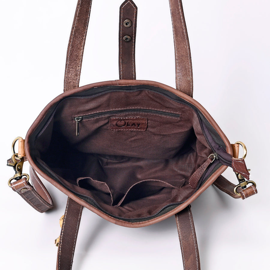 OHLAY KBK139 TOTE Genuine Leather women bag western handbag purse
