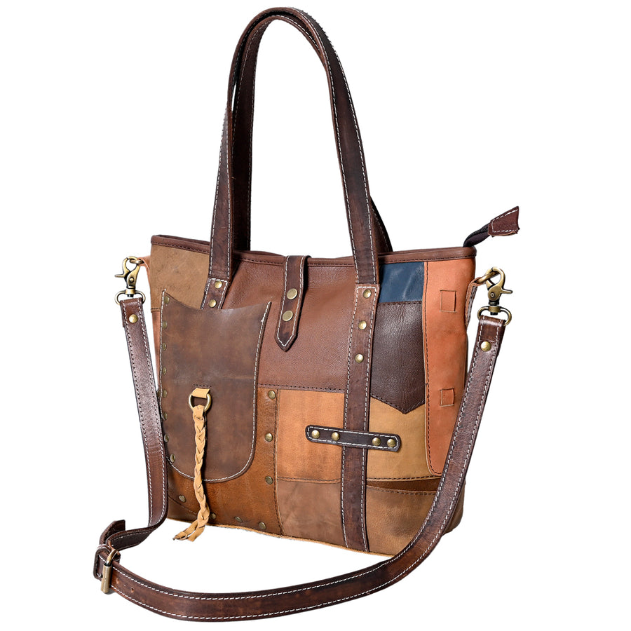 OHLAY KBK139 TOTE Genuine Leather women bag western handbag purse – by Hilason – Cowboy and equestrian accessories