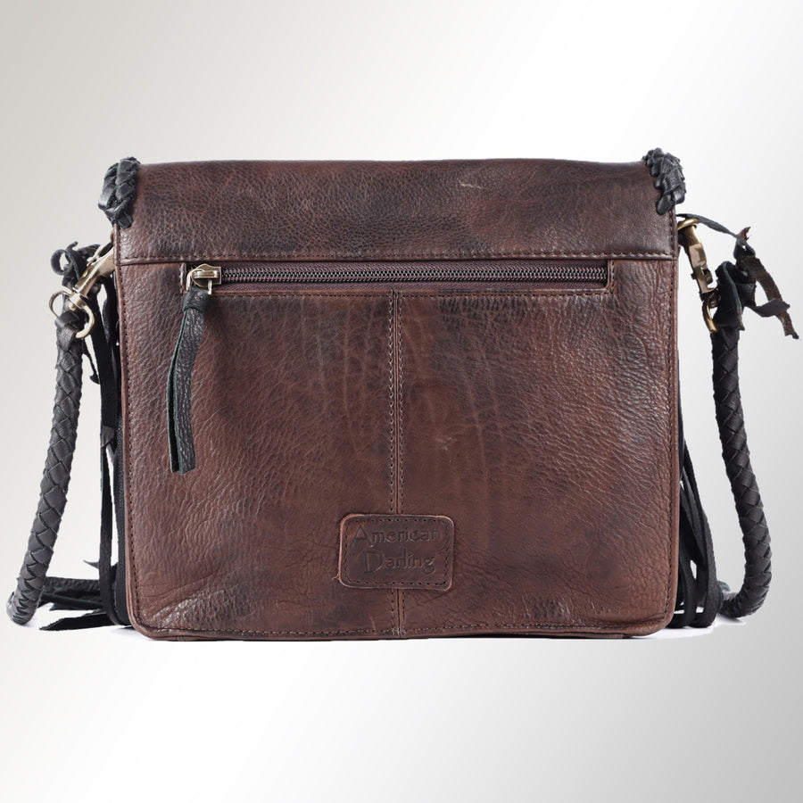 American Darling Small Cross body Bag Western Genuine Leather Handcrafted Purse with Turquoise Stone and YKK Zipper
