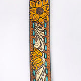 American Darling ADBLF204-L Beautifully Hand Tooled Genuine American Leather Belt Men and  Women