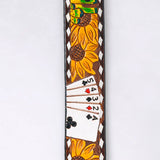 Beautifully Hand Tooled Hand Painted Genuine American Leather Belt Men and Women