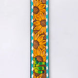 American Darling ADBLF208-L Beautifully Hand Tooled Genuine American Leather Belt Men and  Women