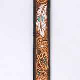 American Darling ADBLF209-L Beautifully Hand Tooled Genuine American Leather Belt Men and  Women