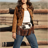 ADBG1124 American Darling Fanny Pack Hair-On Genuine Leather women bag