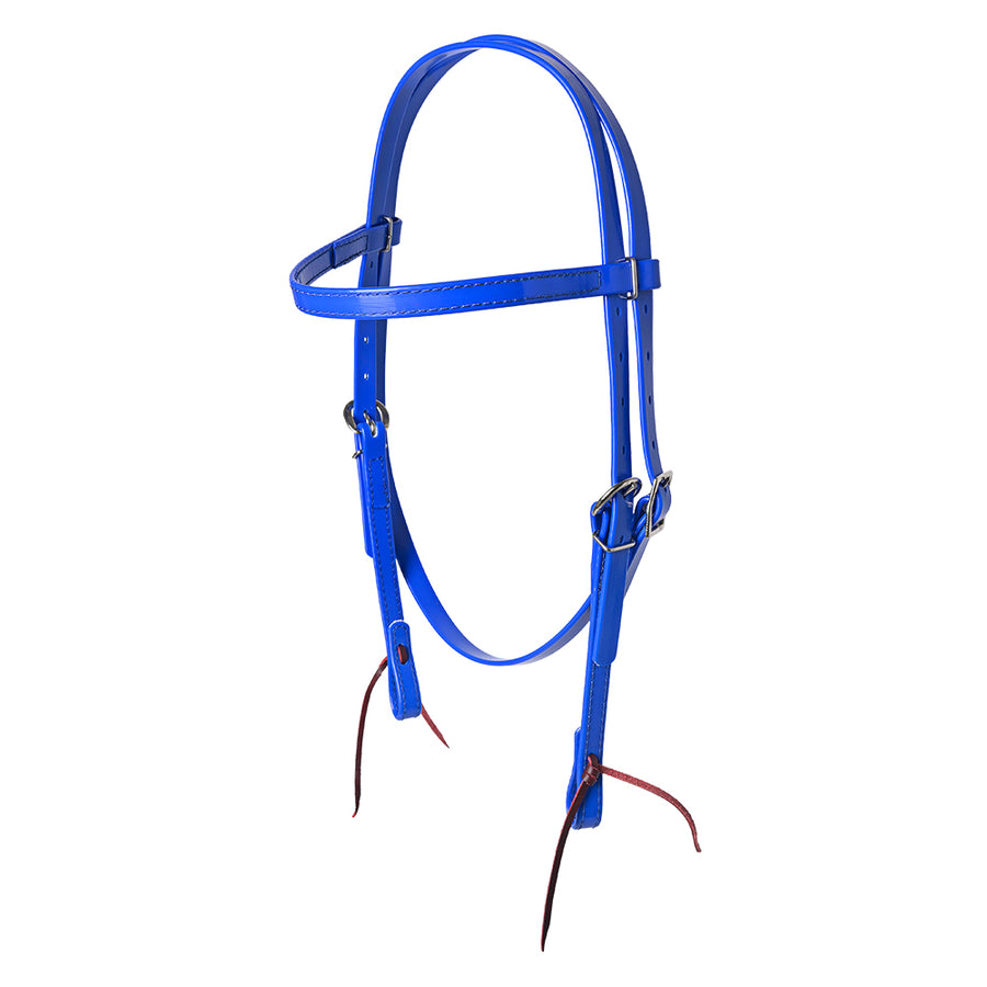 HILASON Western Horse Biothane Leather Headstall Tack Royal Blue - Hilason