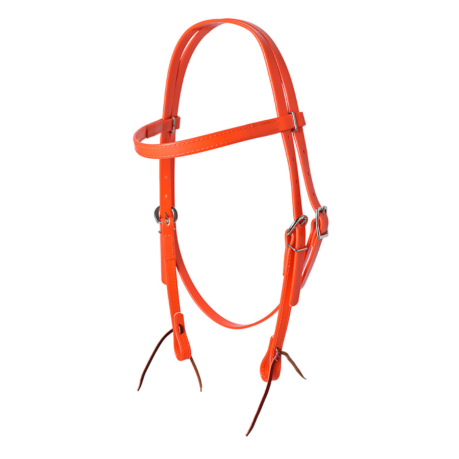 HILASON Western Horse Biothane Leather Headstall Tack Orange - Hilason