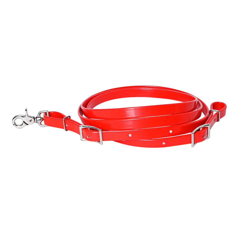 HILASON Western Horse Biothane Leather Rein Red | Horse-Rein - Uhorse