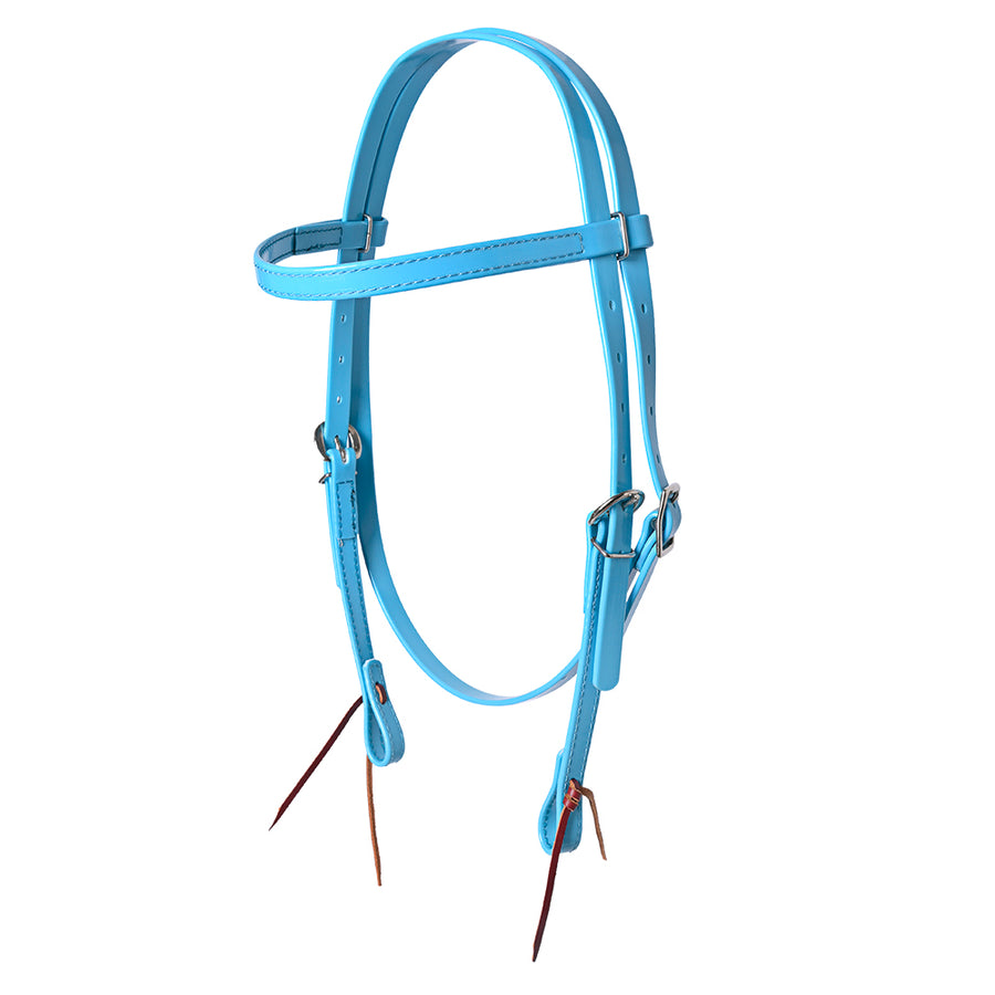HILASON Western Horse Biothane Leather Headstall Tack Turquoise - Uhorse