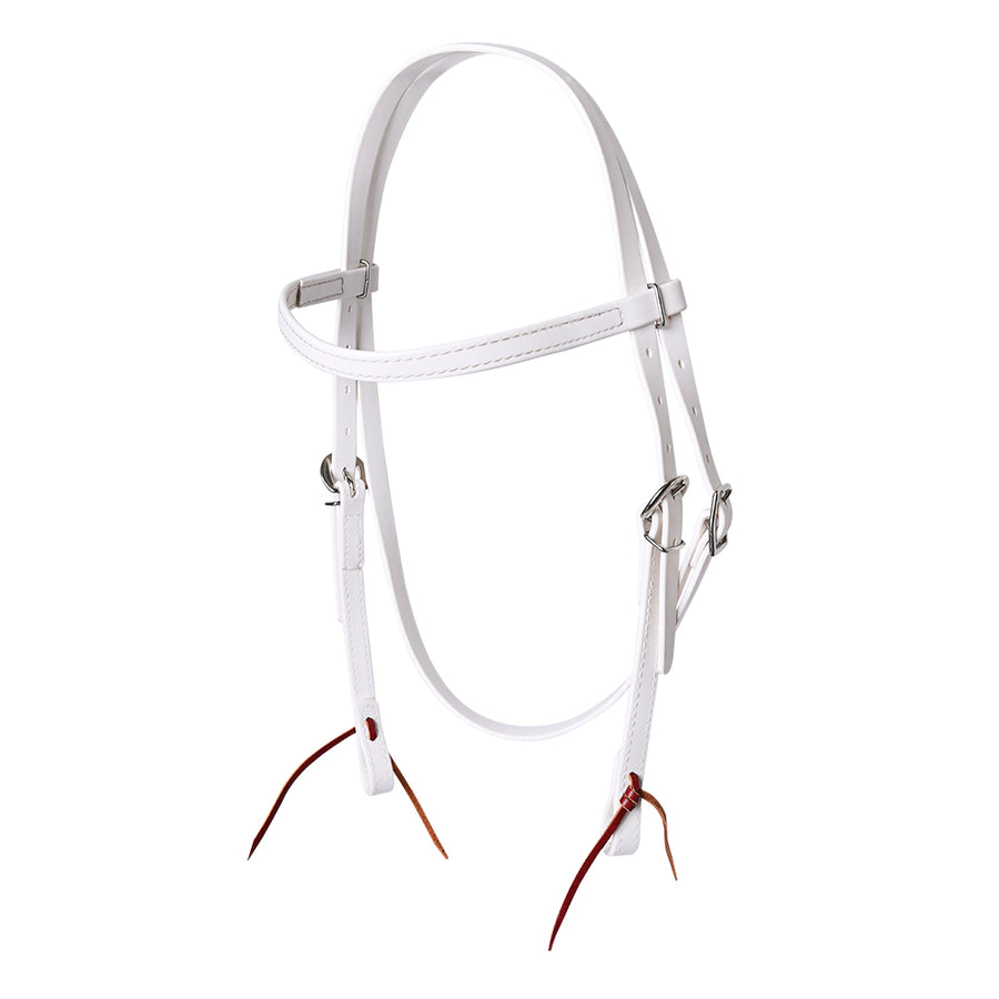 HILASON Western Horse Biothane Leather Headstall Tack White - Uhorse