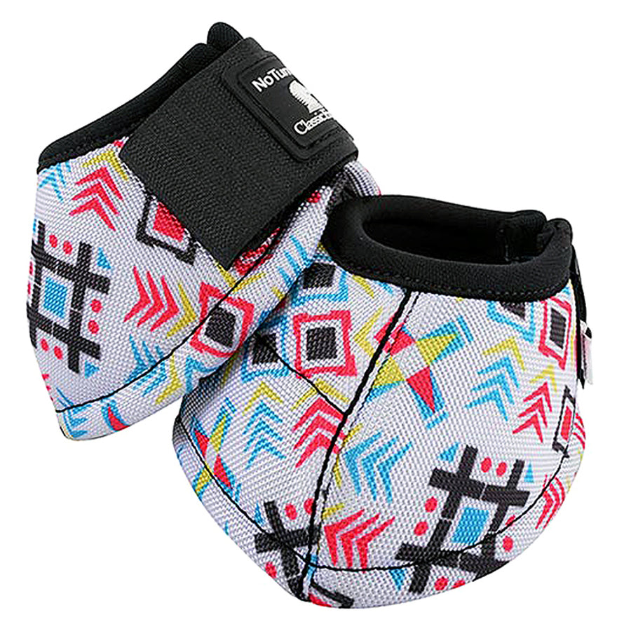 Classic Equine Lrg W. H. Dyno Designer Line Tribal Print Bell Boot – by Hilason – Cowboy and equestrian accessories