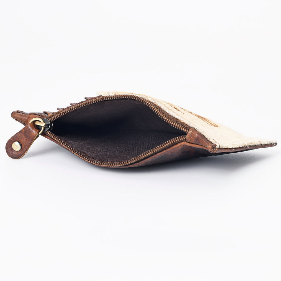 American Darling Card Holder Hair on Genuine Leather | Business Credit Sports
