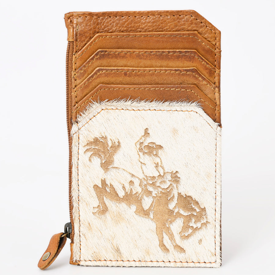 American Darling Card Holder Hair on Genuine Leather | Business Credit Sports