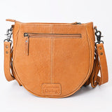 American Darling Messenger Hand Tooled Hair-On Genuine Leather women bag western handbag purse