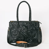American Darling Hand Tooled Leather Tote Bag  Western Floral Carved Purse