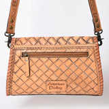 American Darling ADBG1137A Clutch Hand Tooled Genuine Leather women bag western handbag purse