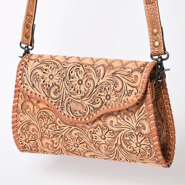 American Darling ADBG1137A Clutch Hand Tooled Genuine Leather women by Hilason – Cowboy and equestrian accessories