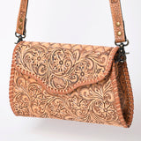 American Darling ADBG1137A Clutch Hand Tooled Genuine Leather women bag western handbag purse