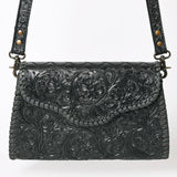 American Darling ADBG1137A Clutch Hand Tooled Genuine Leather women bag western handbag purse