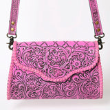 American Darling ADBG1137A Clutch Hand Tooled Genuine Leather women bag western handbag purse