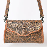 American Darling ADBG1137A Clutch Hand Tooled Genuine Leather women bag western handbag purse