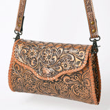 American Darling ADBG1137A Clutch Hand Tooled Genuine Leather women bag western handbag purse