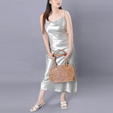American Darling Tote Hand Tooled Genuine Leather women bag western handbag purse