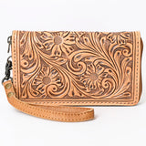 American Darling Clutch Hand Tooled Genuine Leather women bag western