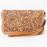 American Darling Clutch Hand Tooled Genuine Leather women bag western handbag purse