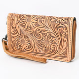American Darling Clutch Hand Tooled Genuine Leather women bag western by Hilason – Cowboy and equestrian accessories