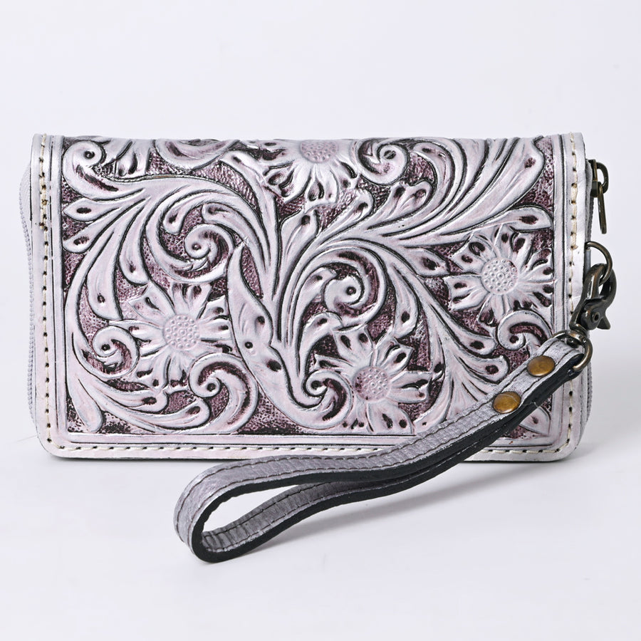 American Darling Clutch Hand Tooled Genuine Leather Western Women Bag Handbag Purse Tan | Purses for Cute
