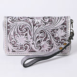 American Darling Clutch Hand Tooled Genuine Leather women bag western handbag purse