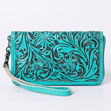 American Darling Clutch Hand Tooled Genuine Leather women bag western handbag purse