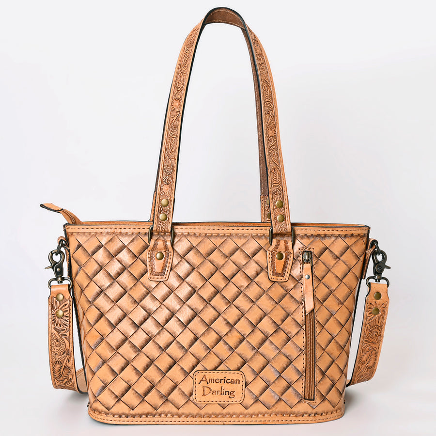 American Darling Tote Hand Tooled Genuine Leather Western Women Bag Handbag Purse | Travel Bags College Casual
