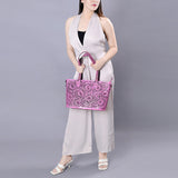 American Darling Tote Hand Tooled Genuine Leather women bag western handbag purse