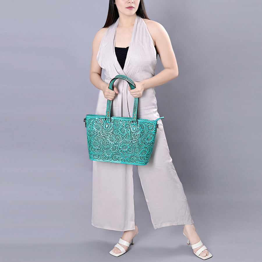 American Darling Tote Hand Tooled Genuine Leather Western Women Bag Handbag Purse | Travel Bags College Casual