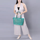 American Darling Tote Hand Tooled Genuine Leather women bag western handbag purse