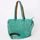 American Darling Tote Hand Tooled Genuine Leather women bag western handbag purse