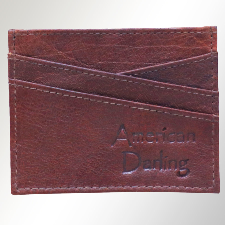 American Darling Card Holder Hair on Genuine Leather | Business Credit