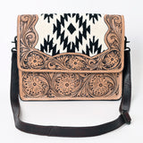 American Darling ADBGZ738 Crossbody Hand Tooled Saddle Blanket Genuine Leather Women Bag Western Handbag Purse