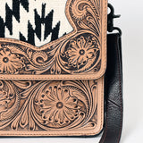 American Darling Cross Body Hand Tooled Saddle Blanket Genuine Leather Western Women Bag Handbag Purse | Crossbody for |Cute