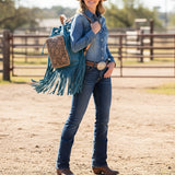 American Darling Backpack Hand Tooled Genuine Leather Western Women Bag Handbag Purse | for Laptop